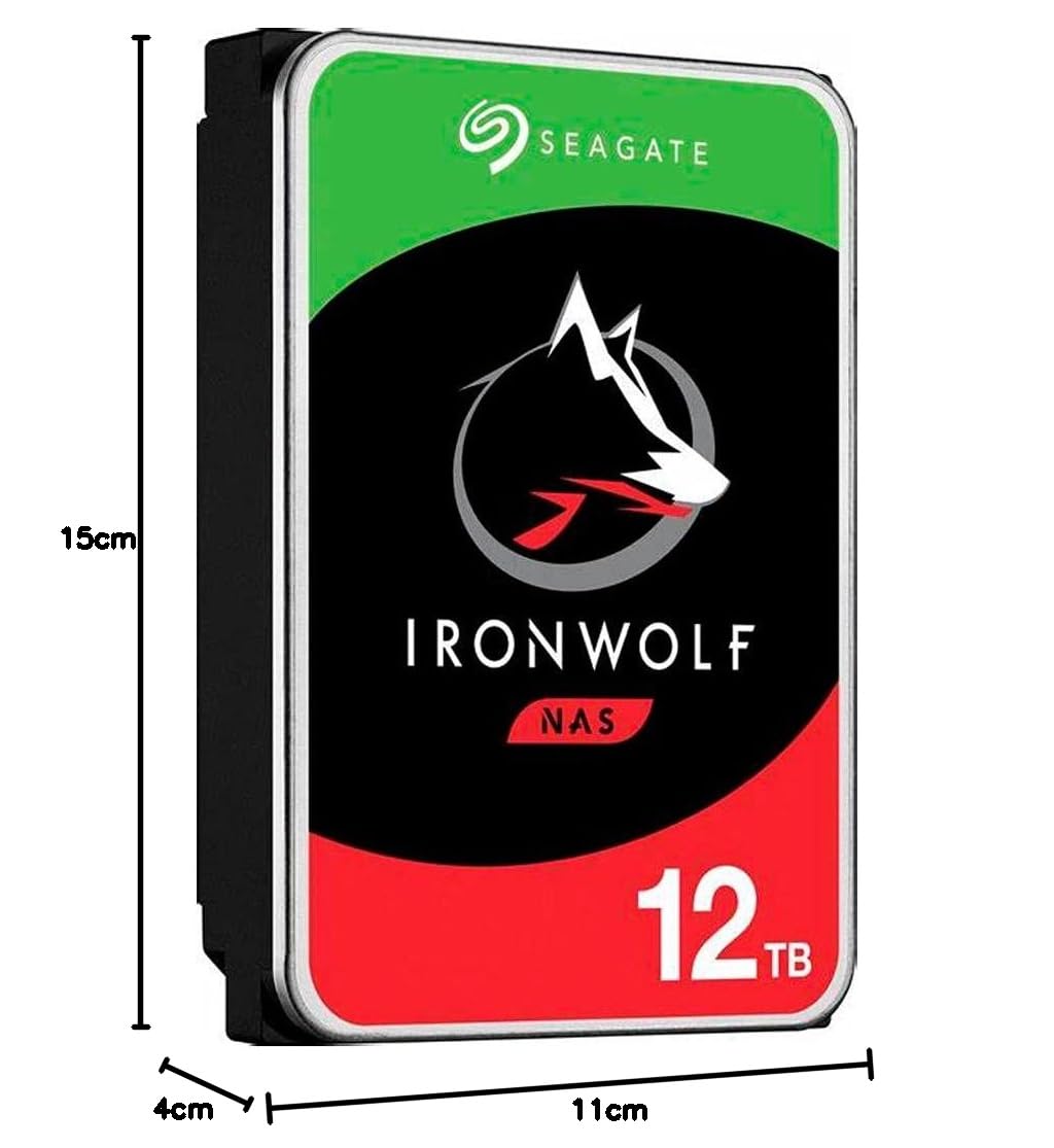 Seagate IronWolf 12TB, NAS interne Festplatte, 3.5 Zoll, 7200 U